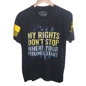 Grunt Style " My Rights Don't Stop" t-shirt top Medium